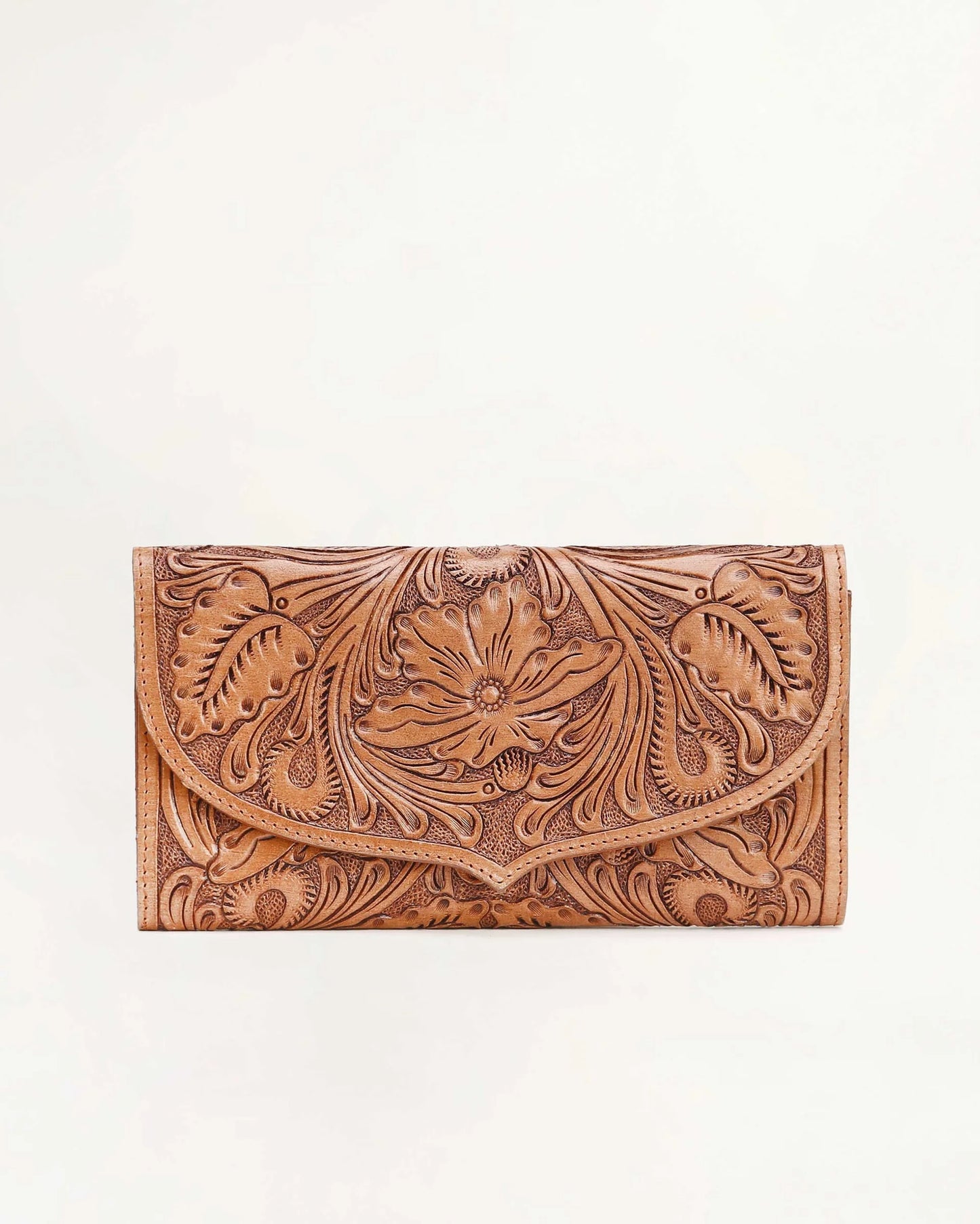 Gloriana Wallet - Handtooled Leather