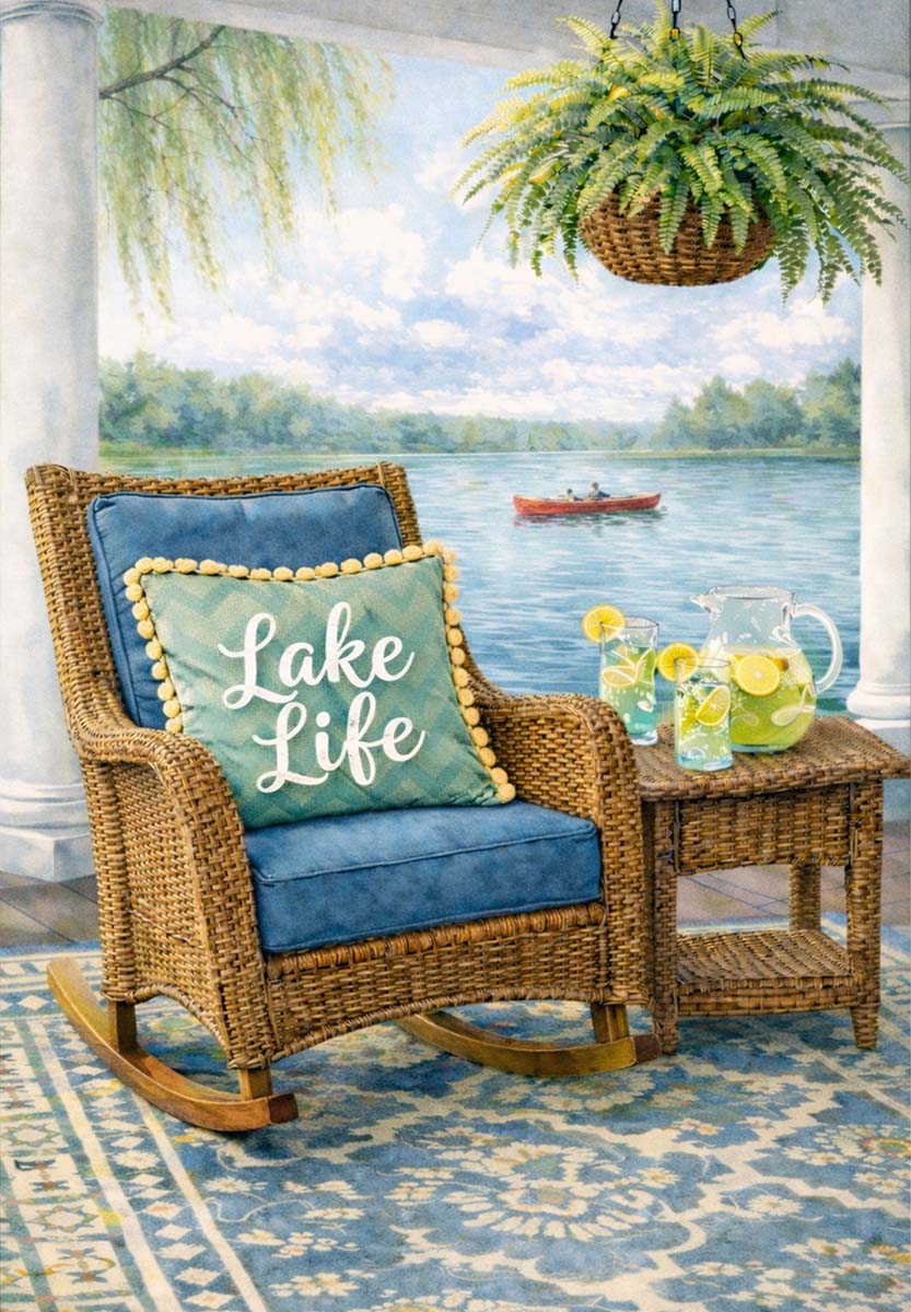 Garden Flag - Lake Life Back Porch
