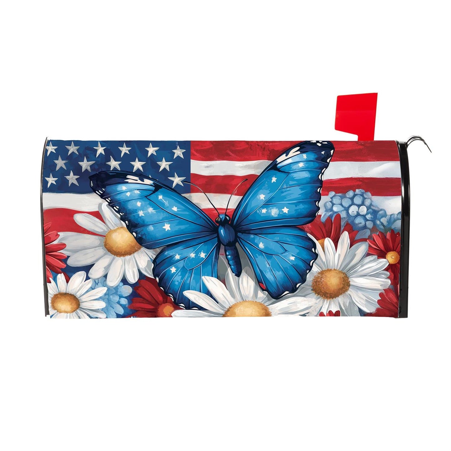 Mailbox Cover - Patriotic Butterfly
