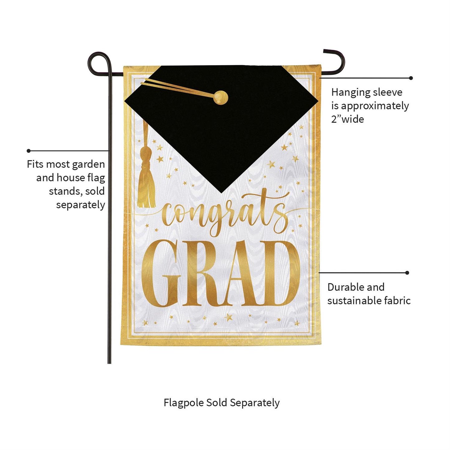Garden Flag - Graduation Moire