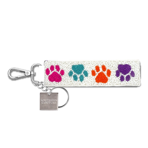 SC Beaded Keychain - Paw Prints