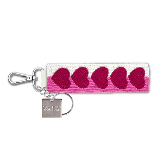 SC Beaded Keychain - Hearts