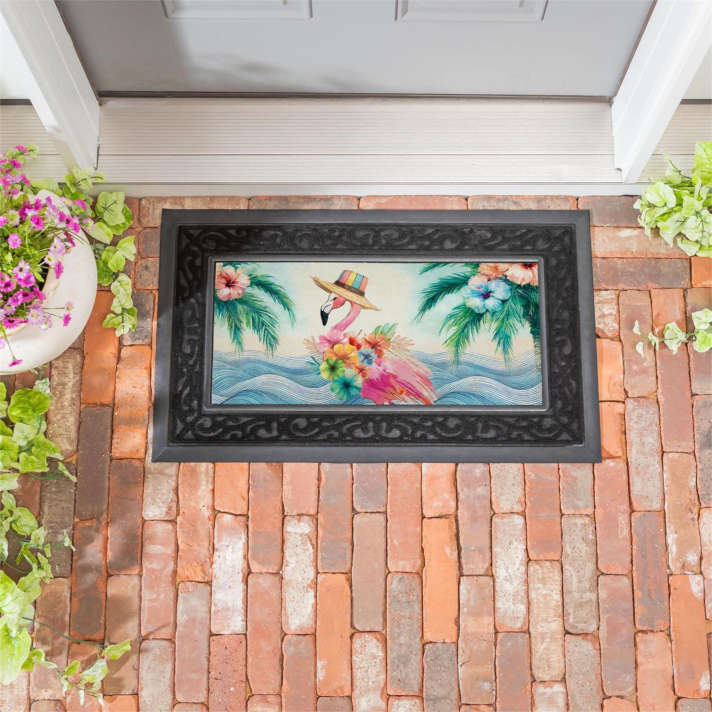 Sassafras Insert - Palm Beach Floral Flamingo