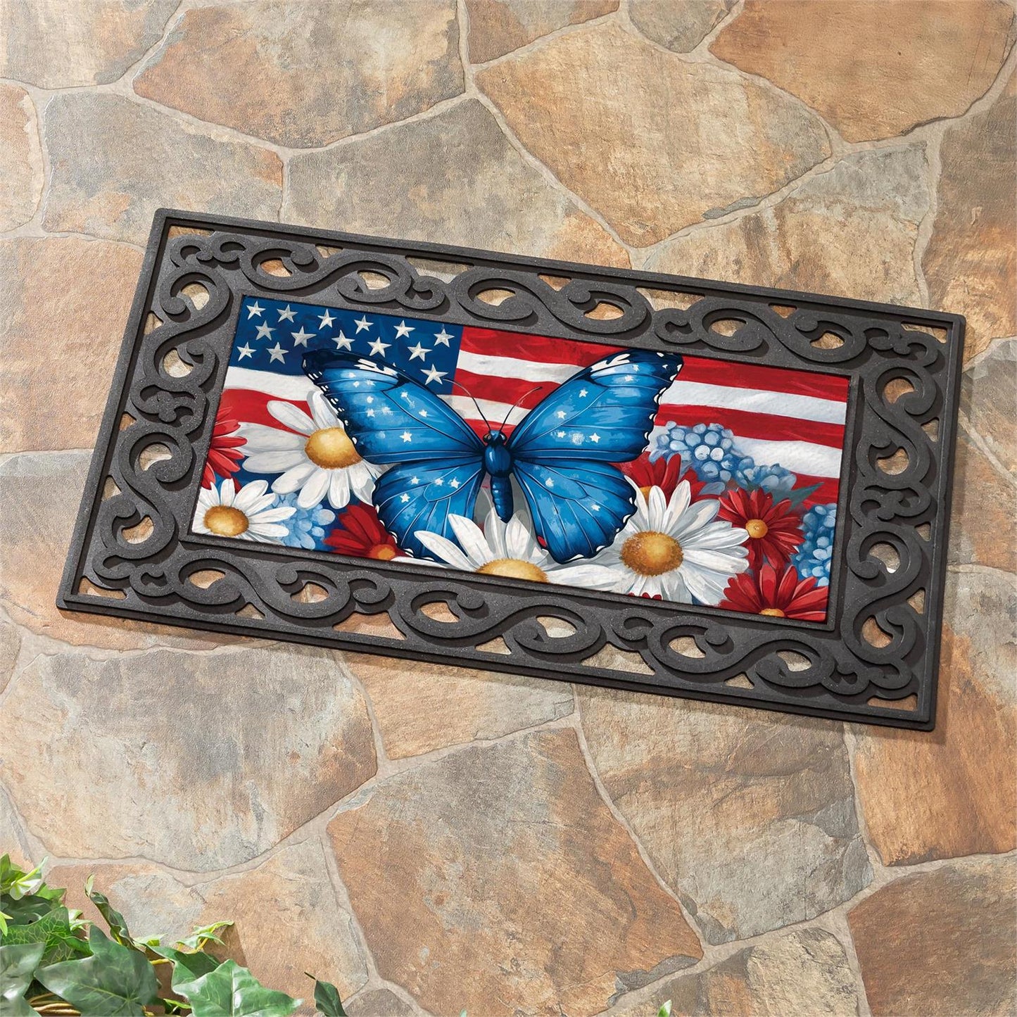 Sassafras Insert - Patriotic Butterfly