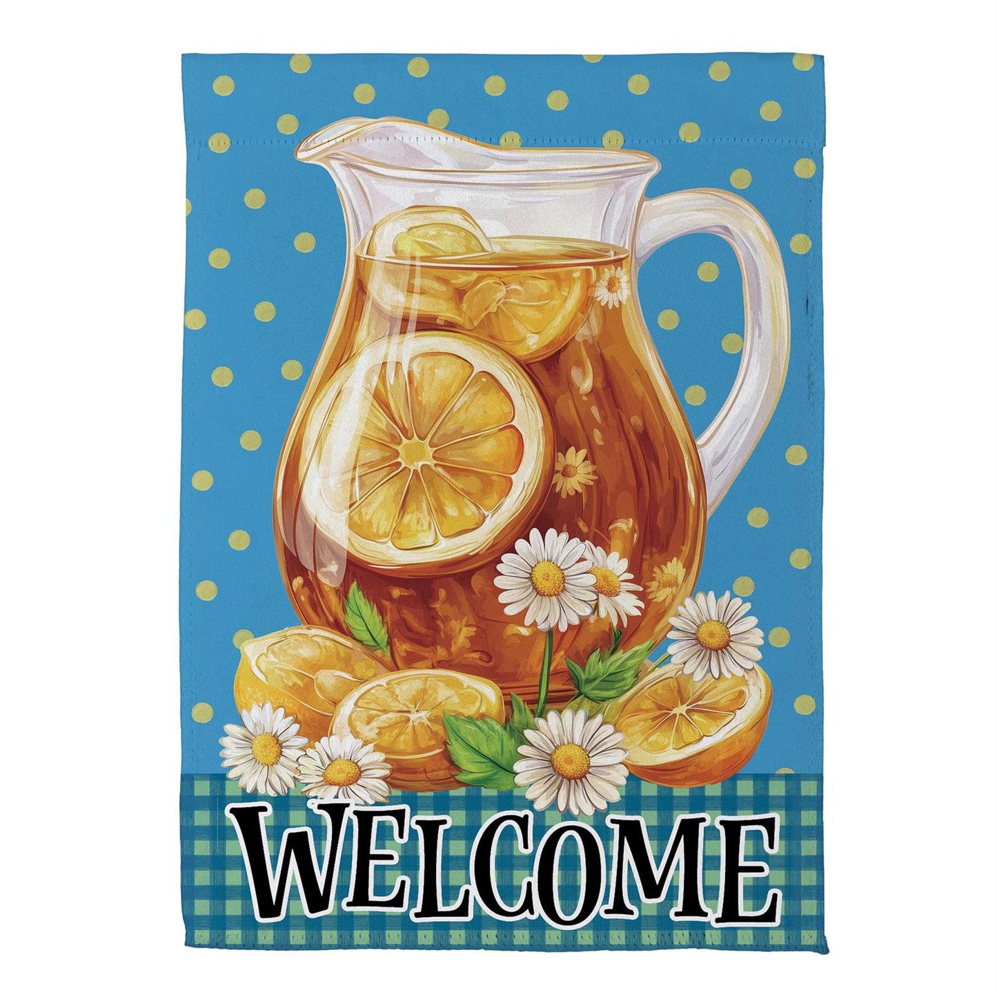 Garden Flag - Sweet Tea Welcome Suede