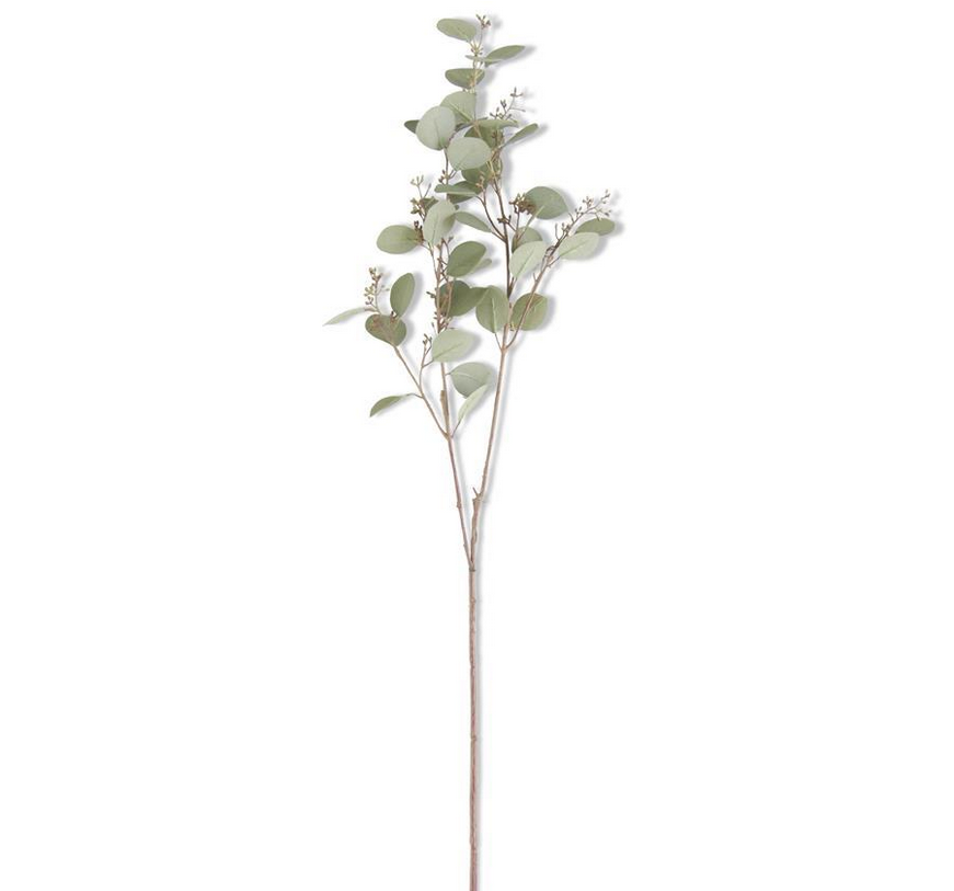 33" Green Budding Eucalyptus Stem