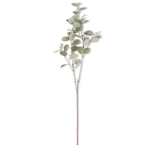 33" Green Budding Eucalyptus Stem