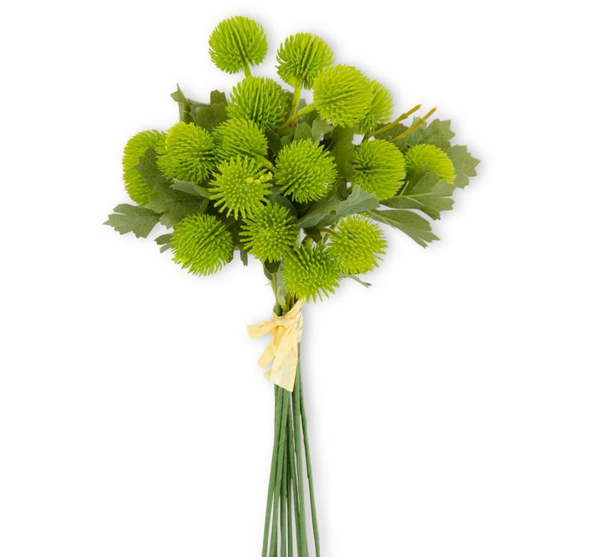13" Green Sycamore Fruit Ball Bundle