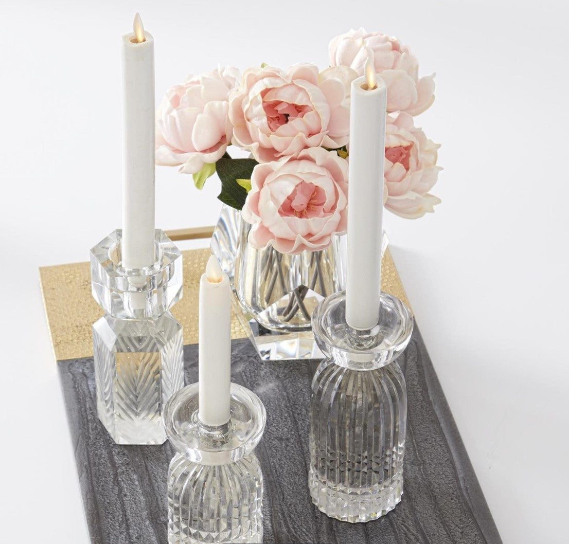 2pk 6" White Taper Luminara Candles