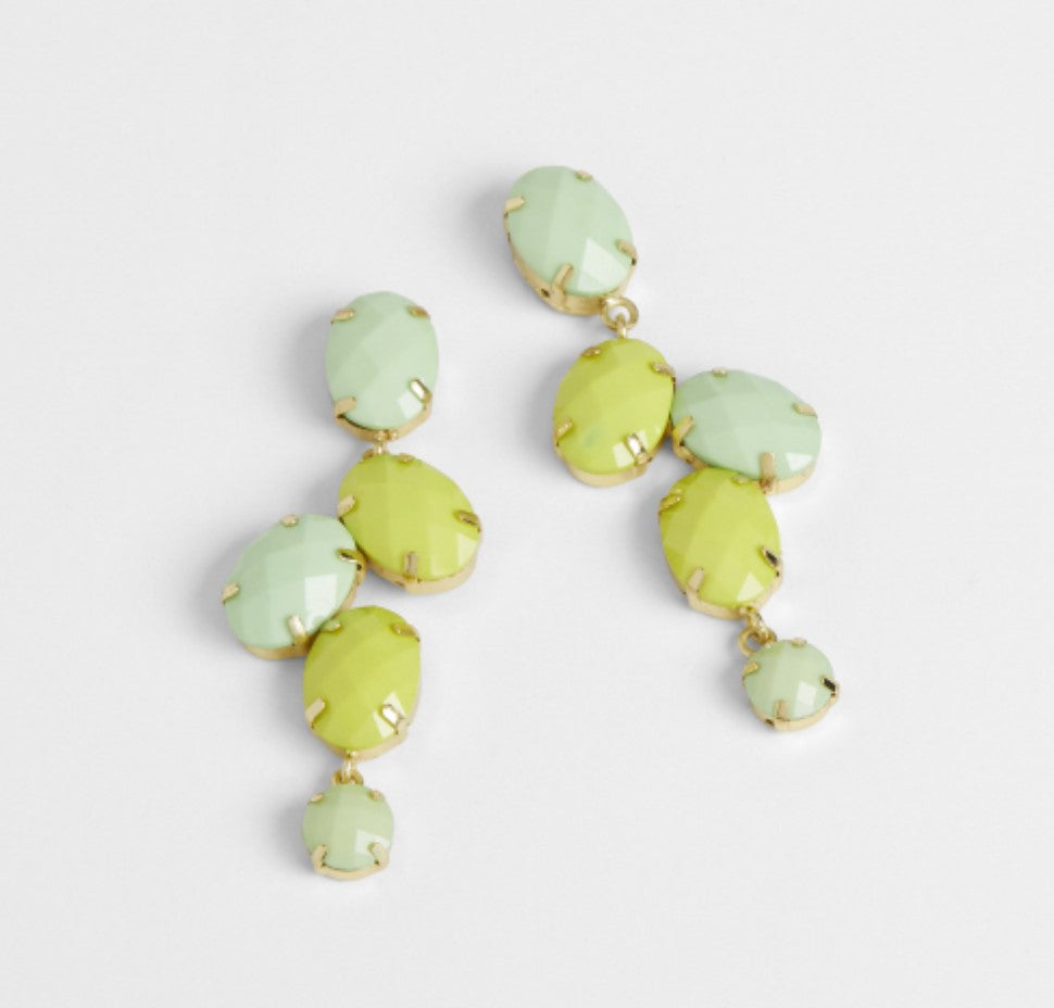 Bella Earrings - Green