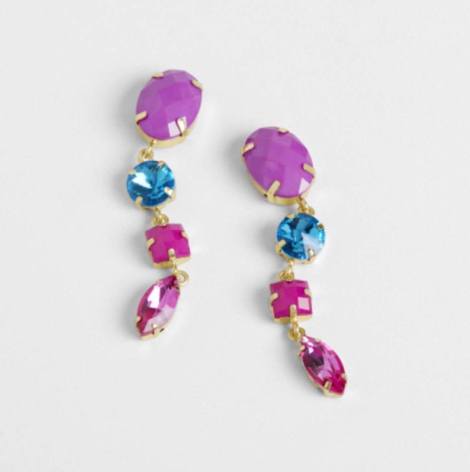 Ellie Earrings - Purple