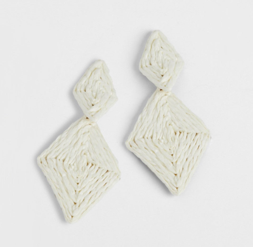 Linden Earrings - White