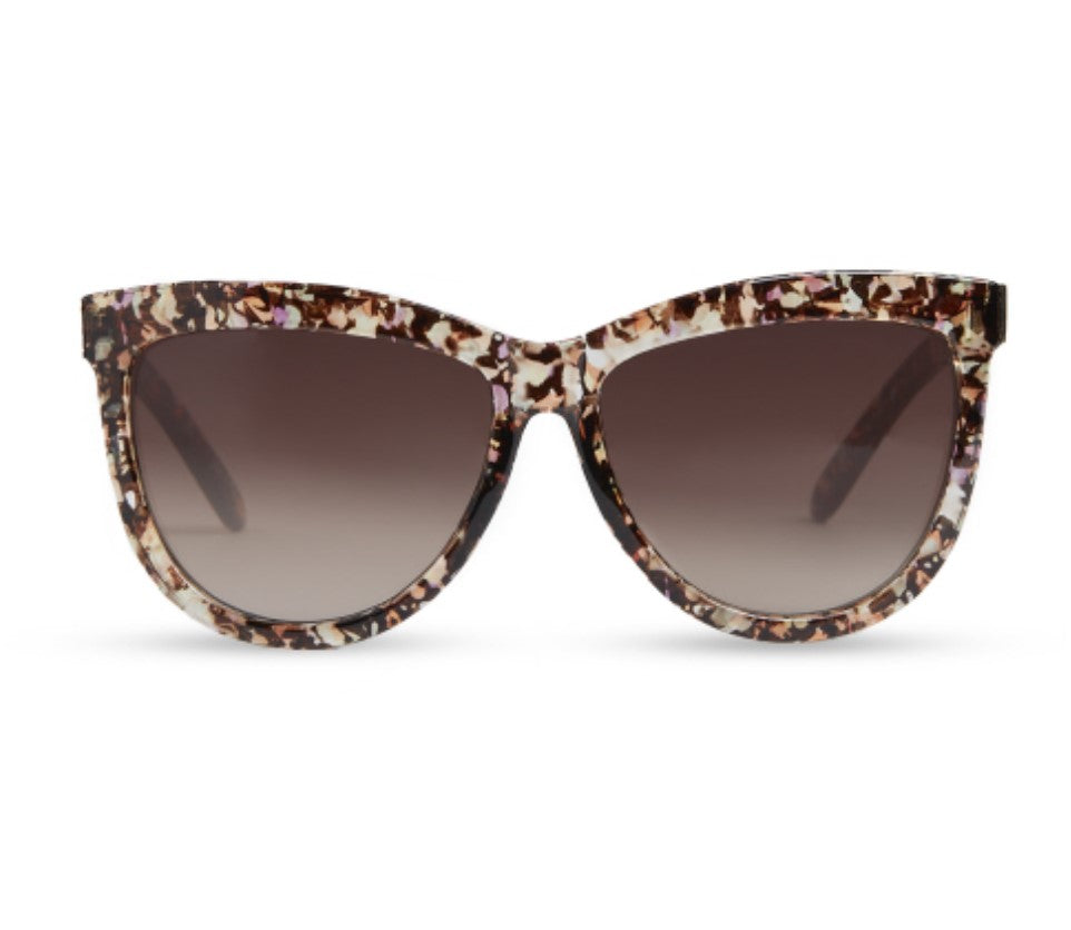 Amelia Pearl Sunglasses - Brown Confetti