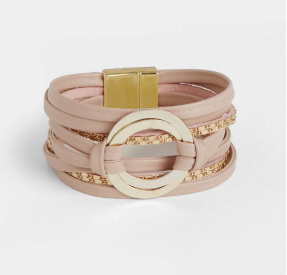 Delicia Magnet Bracelet - Dusty Rose