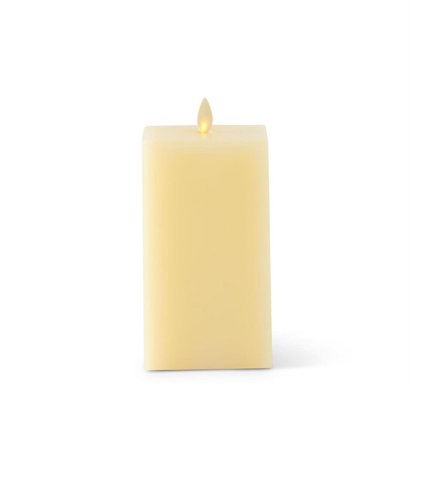 3.5"x6.5" Ivory Square Luminara Candle