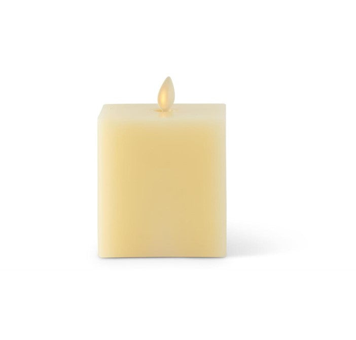 4x5.75" Ivory Square Luminara Candle
