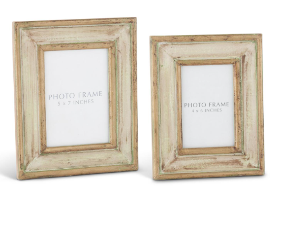 4x6 Frame - Gold & Patina Green Handmade