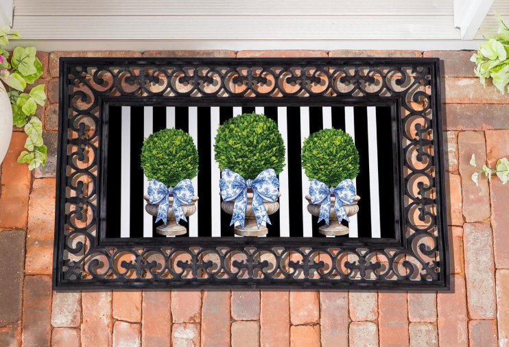 Sassafras Mat - Topiary w/ Bow