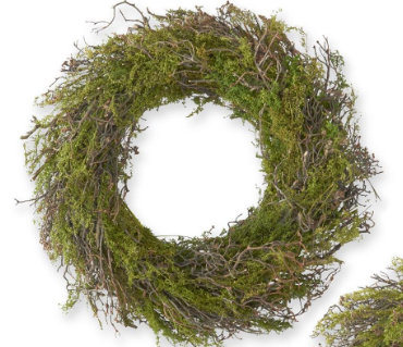 17" Twig & Green Seed Berry Wreath