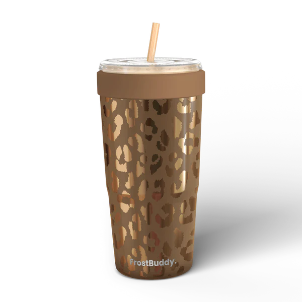 To-Go Buddy w/ Lid - Copper Leopard
