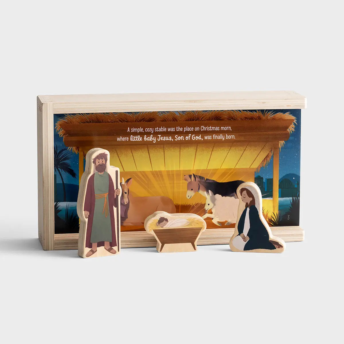 Jesus is Born Nativity Box