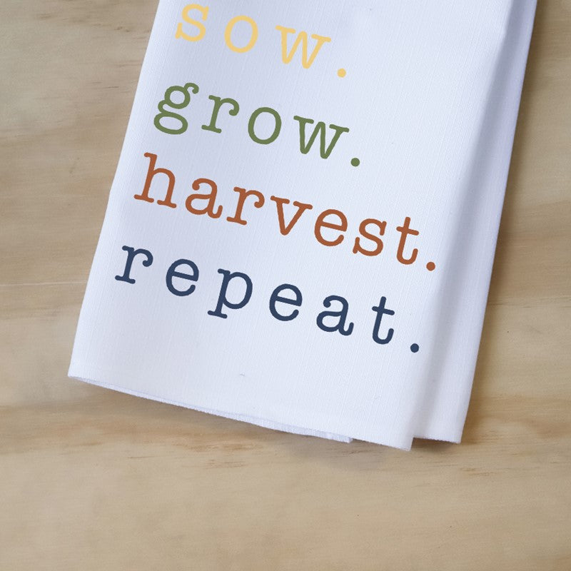 Tea Towel - Sow Grow Harvest