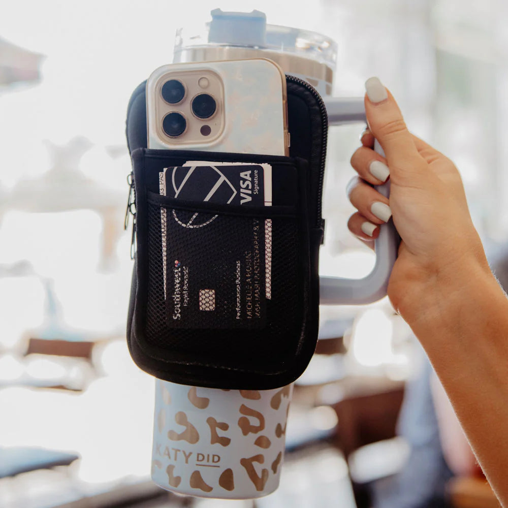 Tumbler Zipper Pouch - Black