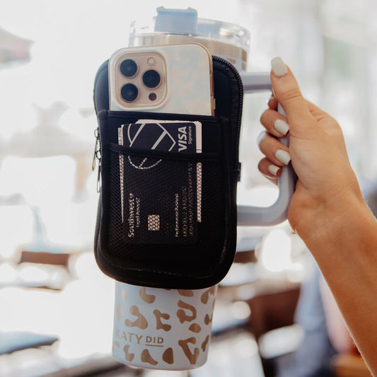 Tumbler Zipper Pouch - Black