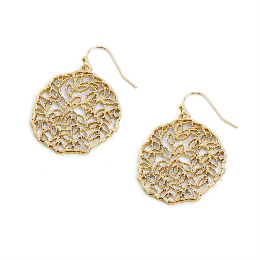 Whispers Gold Filigree Earrings