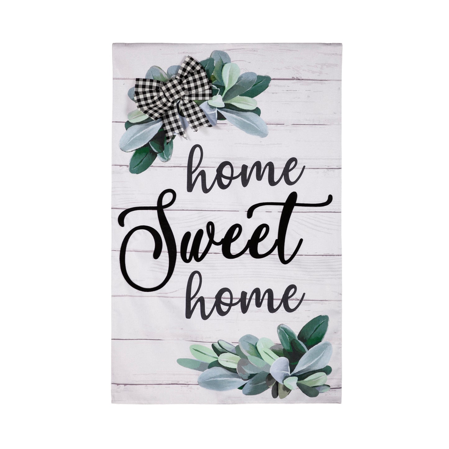 Home Sweet Home Eucalyptus House Flag