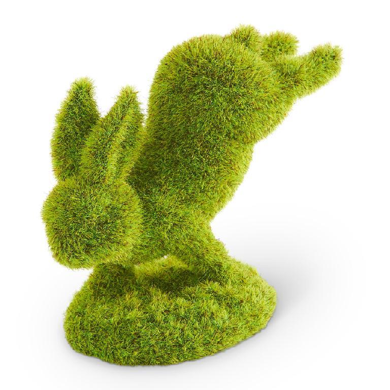 5" Moss Bunny Standing