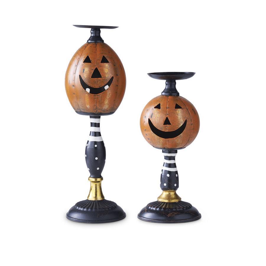 Small Jack-O-Lantern Candleholder