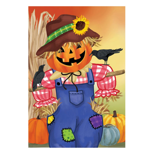 Garden Flag - Jack the Scarecrow Burlap