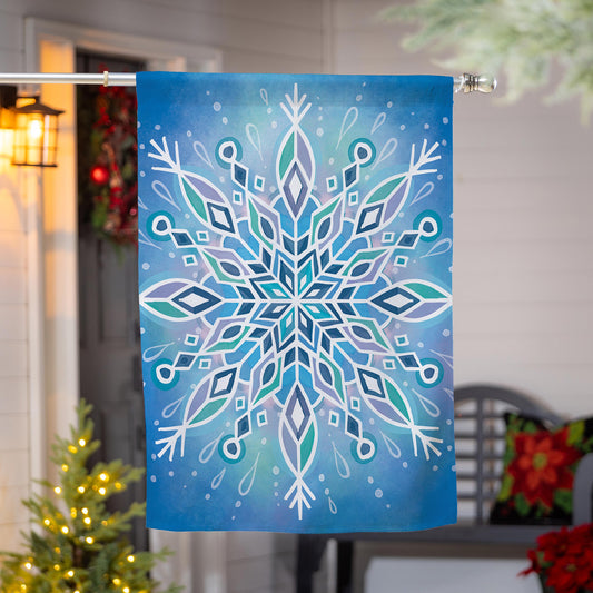 House Flag - Vibrant Snowflake