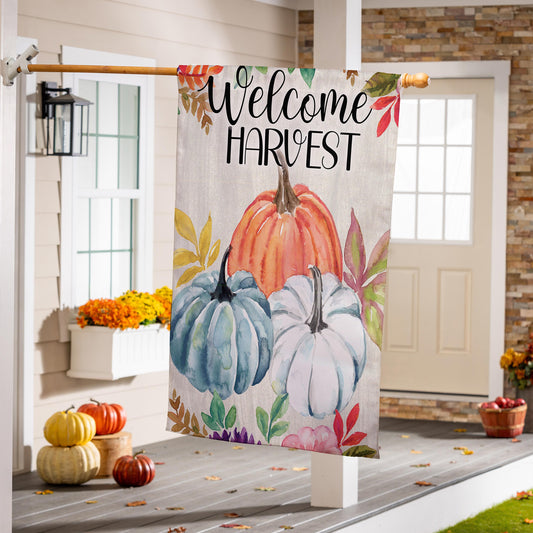 House Flag - Welcome Harvest Suede