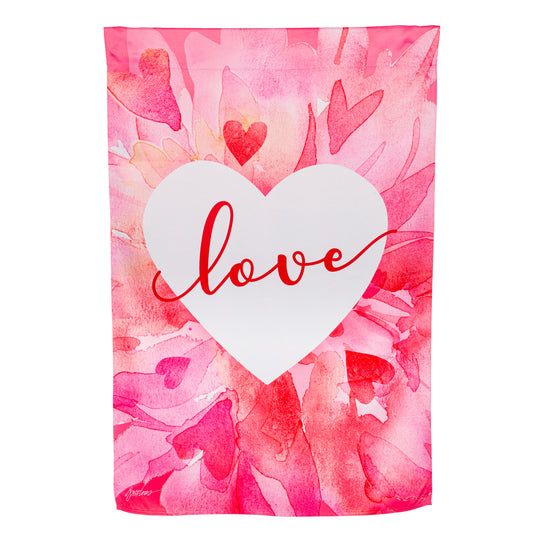 House Flag - Petal Heart Valentines Day