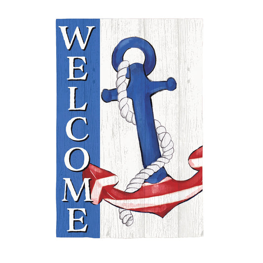 Garden Flag - Patriotic Anchor