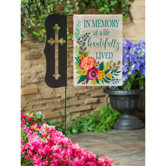Garden Flag - In Memory of A Life Beautifully Live