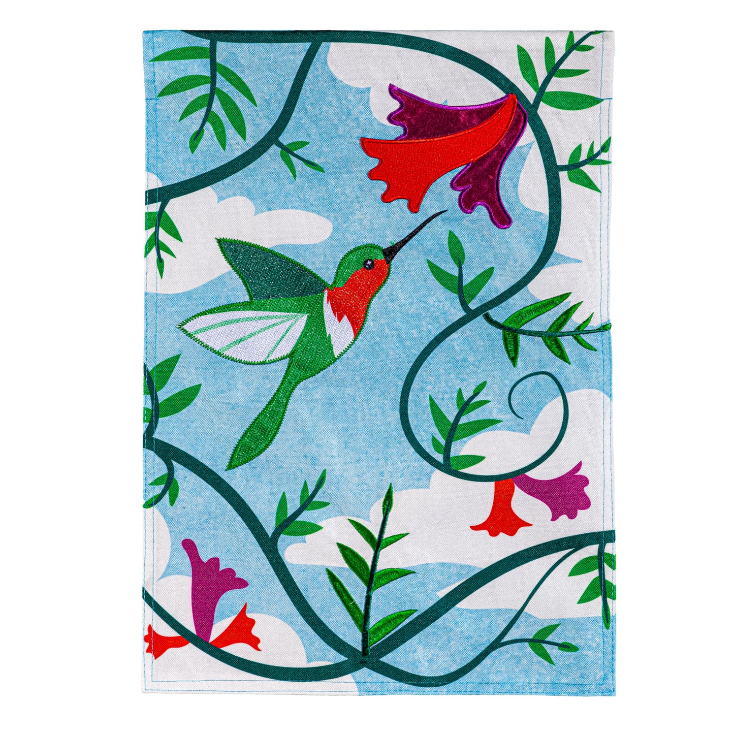 Grdn Flag - Hummingbird Linen