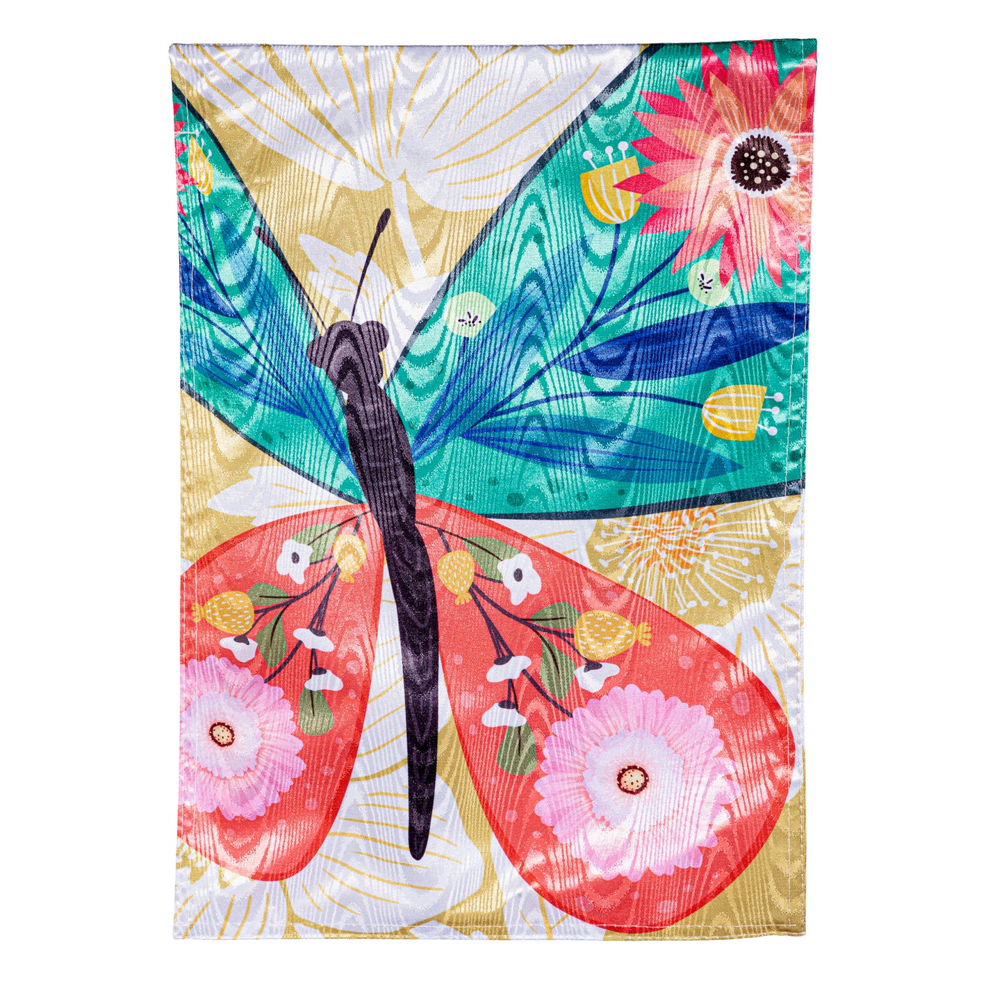 Grdn Flag - Folk Butterfly Moire