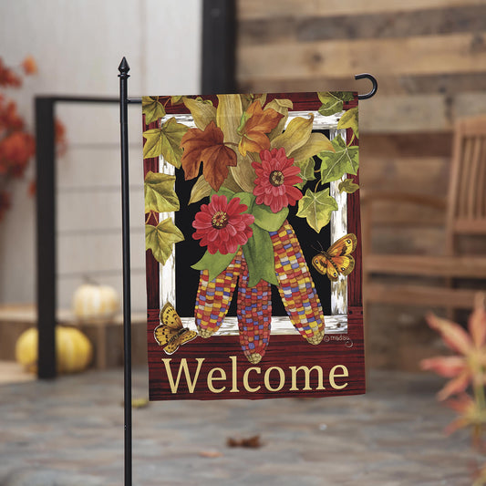 Garden Flag - Fall Corn Suede