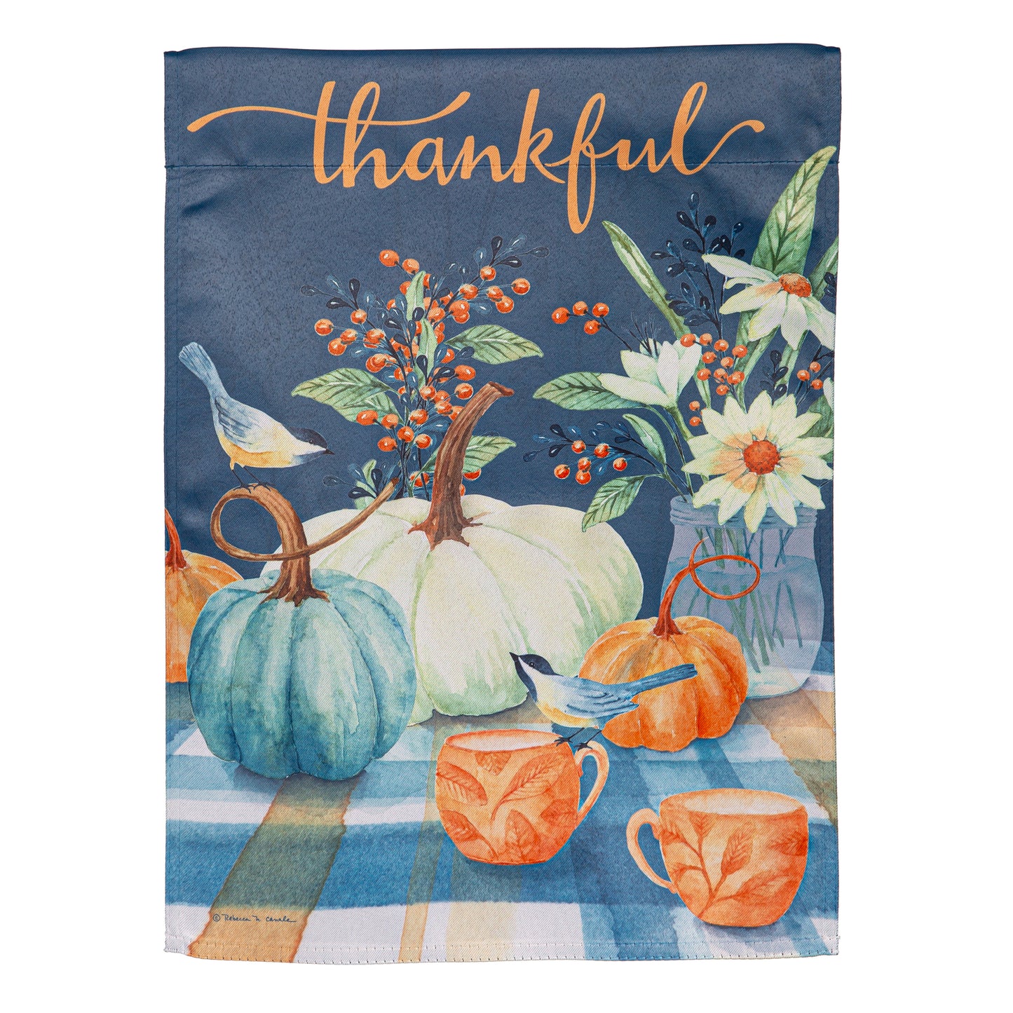 Garden Flag - Thankful Harvest Suede