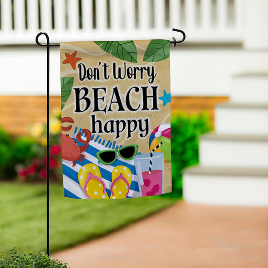 Garden Flag - Don't Worry Beach Happy