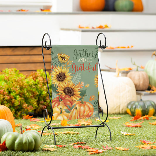 Garden Flag - Grateful Gatherings Suede