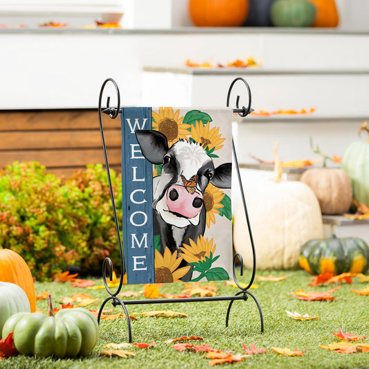 Garden Flag - Mooove Over for Fall Suede
