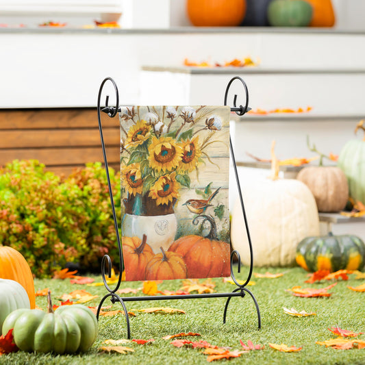 Garden Flag - Cotton & Sunflowers Suede