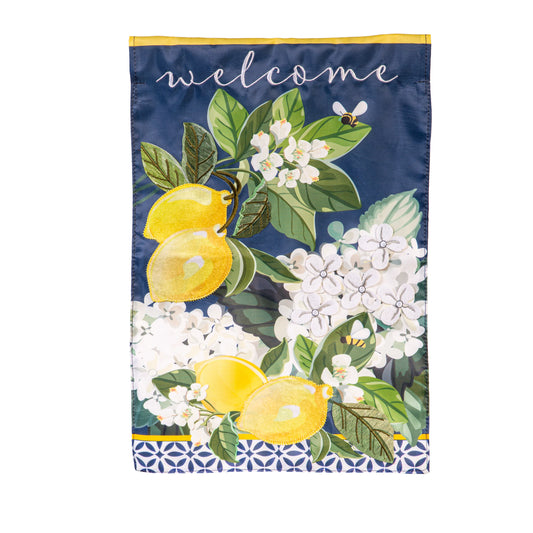 House Flag - Hydrangea & Citrus