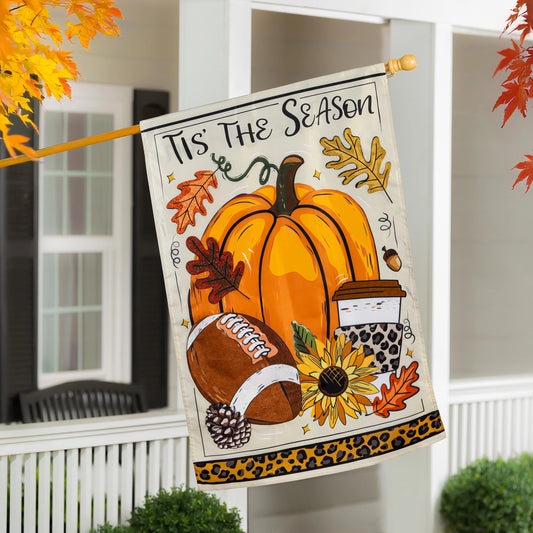 House Flag - Tis the Season Fall Applique
