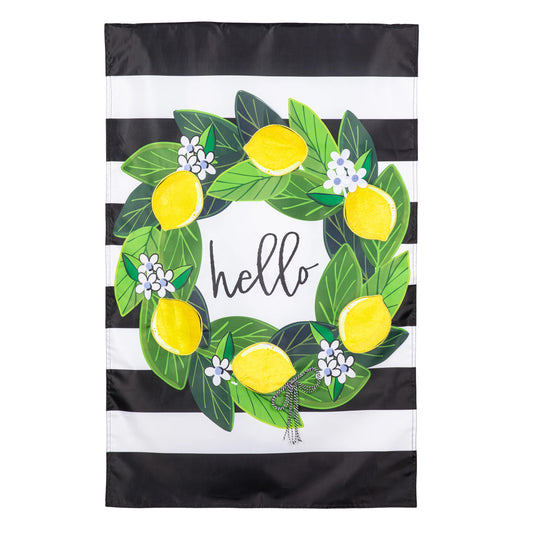 House Flag - Magnolia Leaves & Lemon