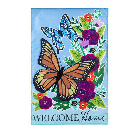 House Flag - Welcome Home Butterflies